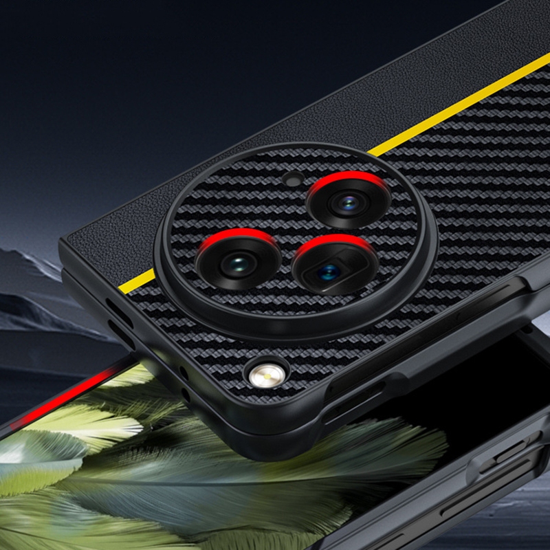 Ốp Điện Thoại pc Cứng Nắp Gập Phối Sợi carbon Chống Sốc Cho find n3 oppo find n3 n2 n2 flip n3 n3