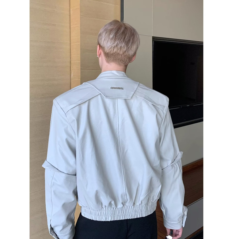 Áo Khoác Da Nam Cao Cấp Phong Cách Hàn Quốc Thời Trang Thu Xuân Dành Cho Nam Simple Fashion Áo Khoác Nam Đẹp Bomber Jackets Áo Dài Tay Nam