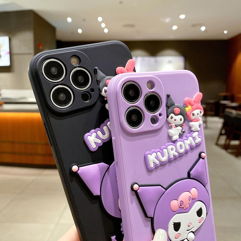 Ốp Điện Thoại Mềm In Hình kuromi Dễ Thương Cho iphone 15 14 13 12 mini 11 pro max 6 6s 7 8 plus x xs max xr