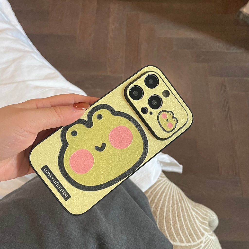 Dễ Thương Ốp Lưng Hình Con Ếch Và Gấu Trúc Cho iphone 15promax / 15pro / 15 / 14promax / 14 / 13 / 12 / 11