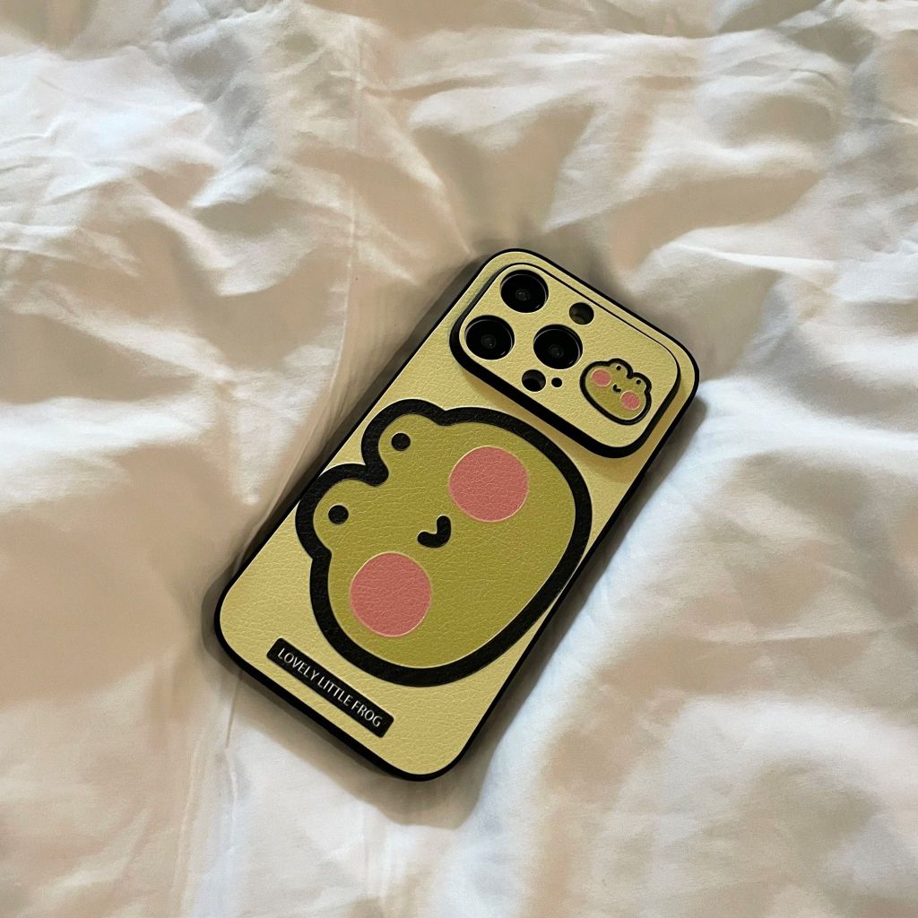 Dễ Thương Ốp Lưng Hình Con Ếch Và Gấu Trúc Cho iphone 15promax / 15pro / 15 / 14promax / 14 / 13 / 12 / 11