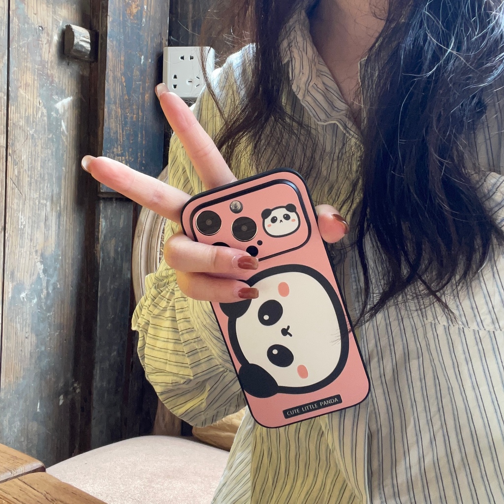 Dễ Thương Ốp Lưng Hình Con Ếch Và Gấu Trúc Cho iphone 15promax / 15pro / 15 / 14promax / 14 / 13 / 12 / 11