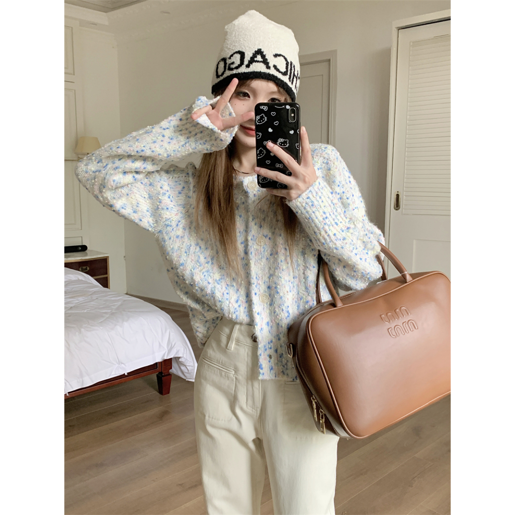 「MOTEL7」 Quần Jean Lửng Dáng Rộng Lưng Cao Thời Trang Mùa Thu