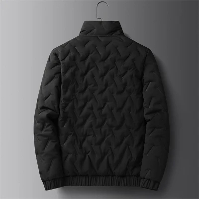 Áo Khoác Màu Trơn Cổ Đứng Chống Gió Thời Trang Mùa Đông Cho Nam