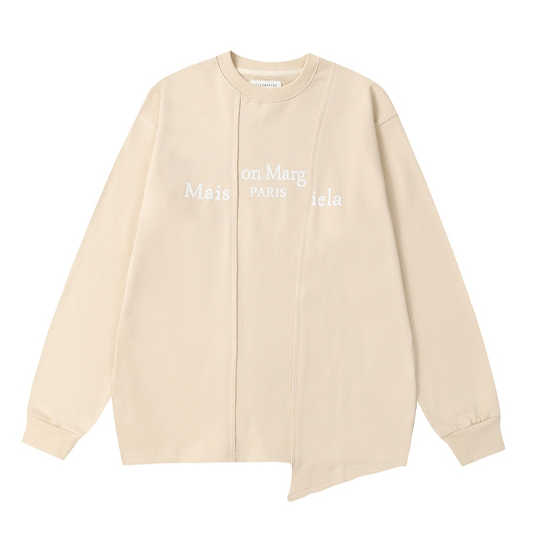 Áo Sweater cotton Cổ Tròn In Chữ Thời Trang Đường Phố Cho Nam Nữ