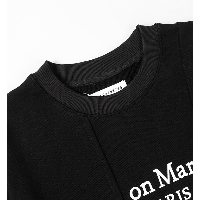 Áo Sweater cotton Cổ Tròn In Chữ Thời Trang Đường Phố Cho Nam Nữ