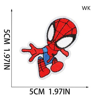 Marvel Sticker Ủi Thêu Hình Spiderman iron man hulk and his friends