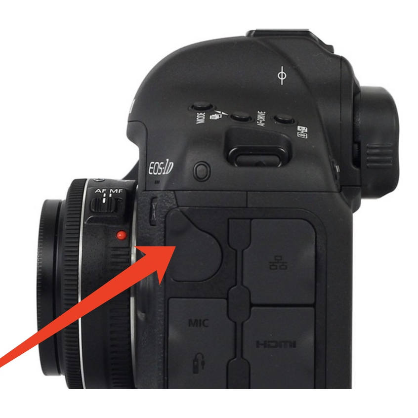 1 Vỏ Cao Su Bảo Vệ Cho canon eos 1dx usb mic hdmi  usb