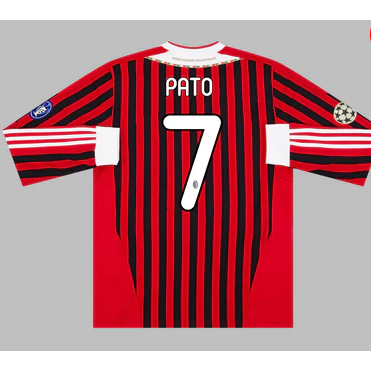 Áo Bóng Đá Phong Cách retro ac milan ronaldo pato ibrahimovic 11 12