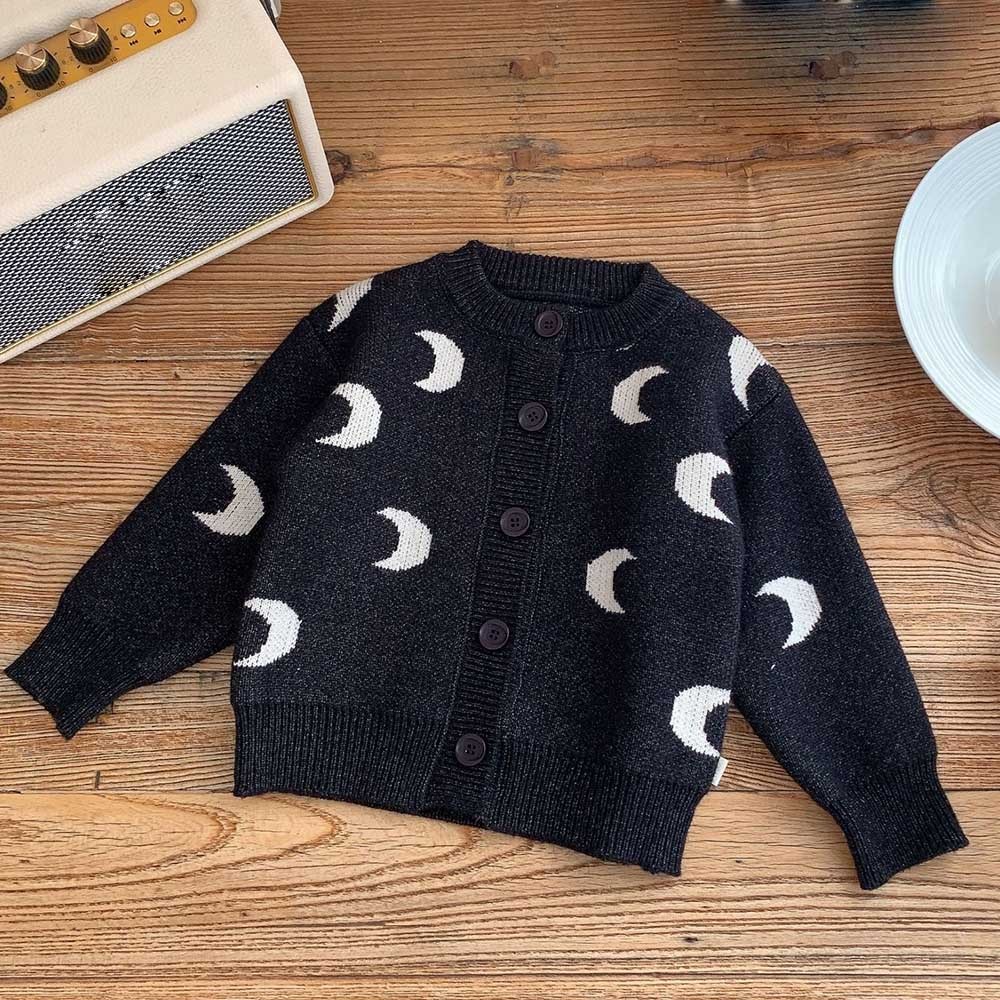 Áo Khoác cardigan Dệt Kim In Họa Tiết Giáng Sinh Thời Trang Xuân Thu Cho Bé Trai + Gái
