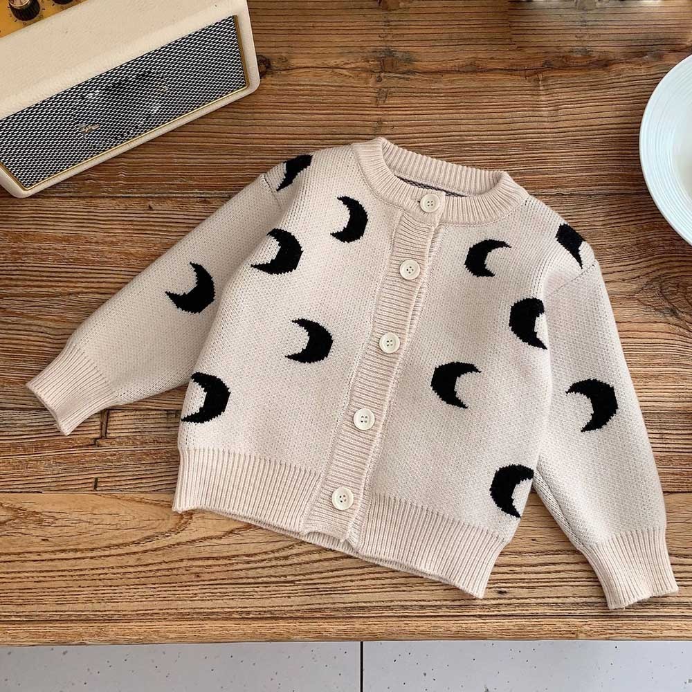 Áo Khoác cardigan Dệt Kim In Họa Tiết Giáng Sinh Thời Trang Xuân Thu Cho Bé Trai + Gái