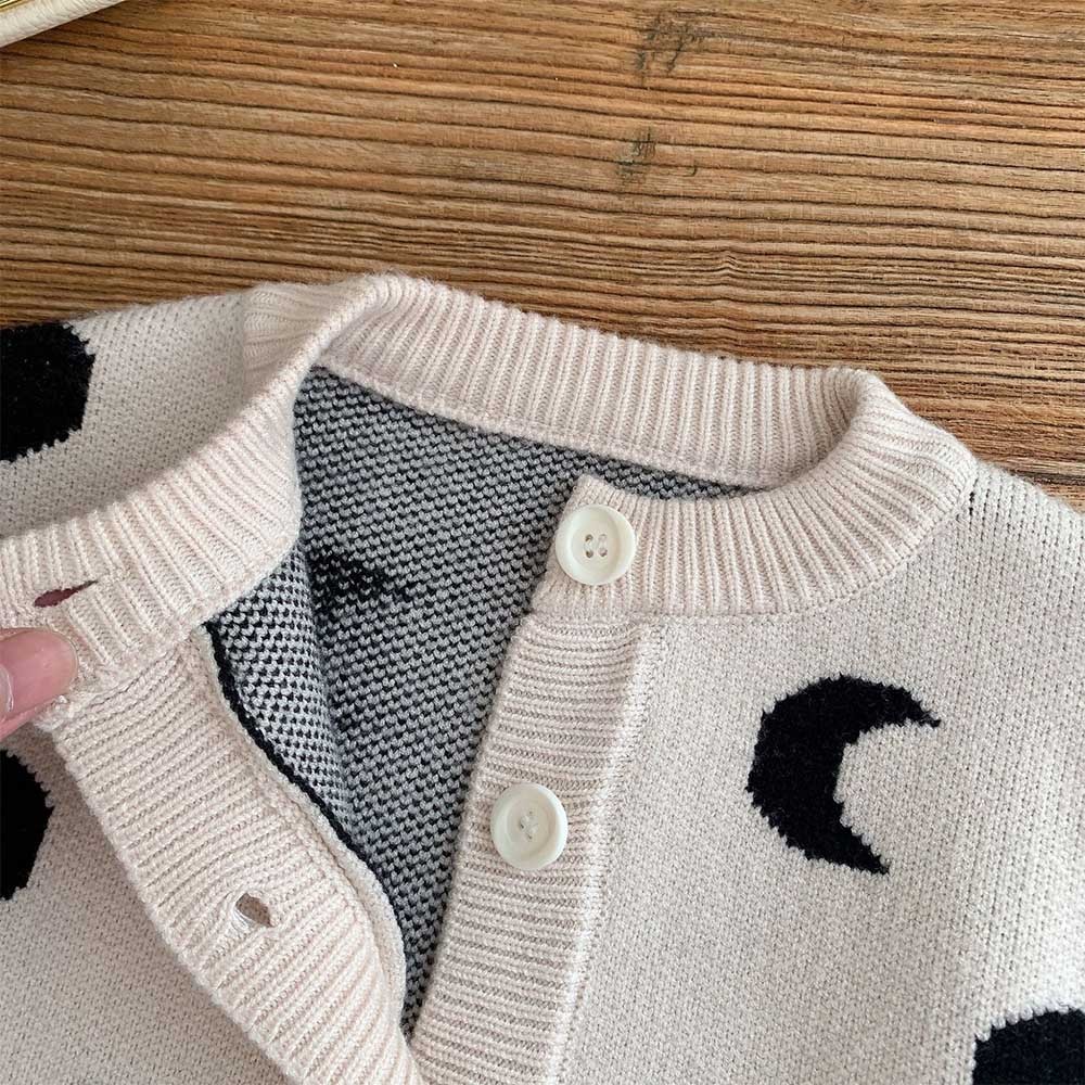 Áo Khoác cardigan Dệt Kim In Họa Tiết Giáng Sinh Thời Trang Xuân Thu Cho Bé Trai + Gái