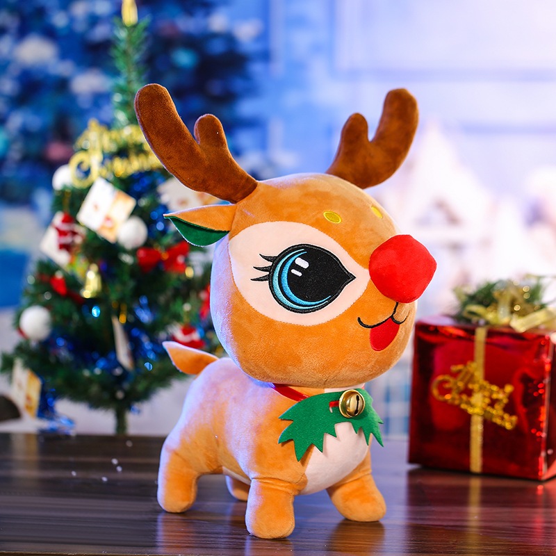 Thú Nhồi Bông Hình Ông Già Nô En Và Nai Sừng Tấm 20cm