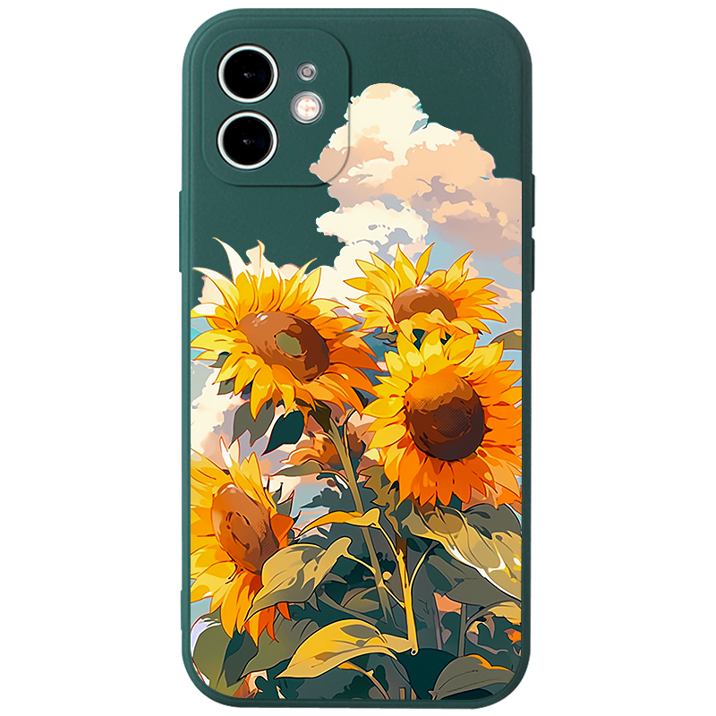 Ốp lưng JURSUE dễ thương đẹp hoa vintage dẻo Cho IPHONE 15 14 13 12 11 PRO MAX SE 2020 X XR XS ip 8 7 6 6S PLUS XYAB22