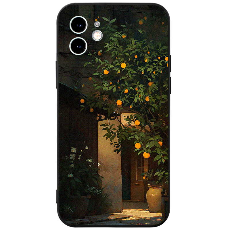 Ốp lưng JURSUE dễ thương đẹp đen đơn giản dẻo Cho IPHONE 15 14 13 12 11 PRO MAX SE 2020 X XR XS ip 8 7 6 6S PLUS XYBA57