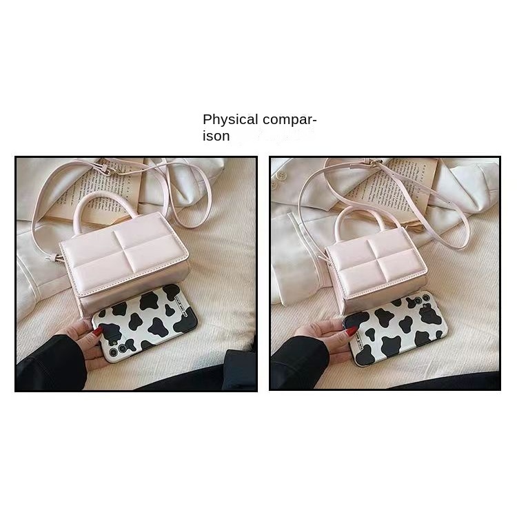 Túi Xách Đeo Chéo Một Bên Vai Kẻ Caro Thời Trang Mới Dễ Phối Đồ