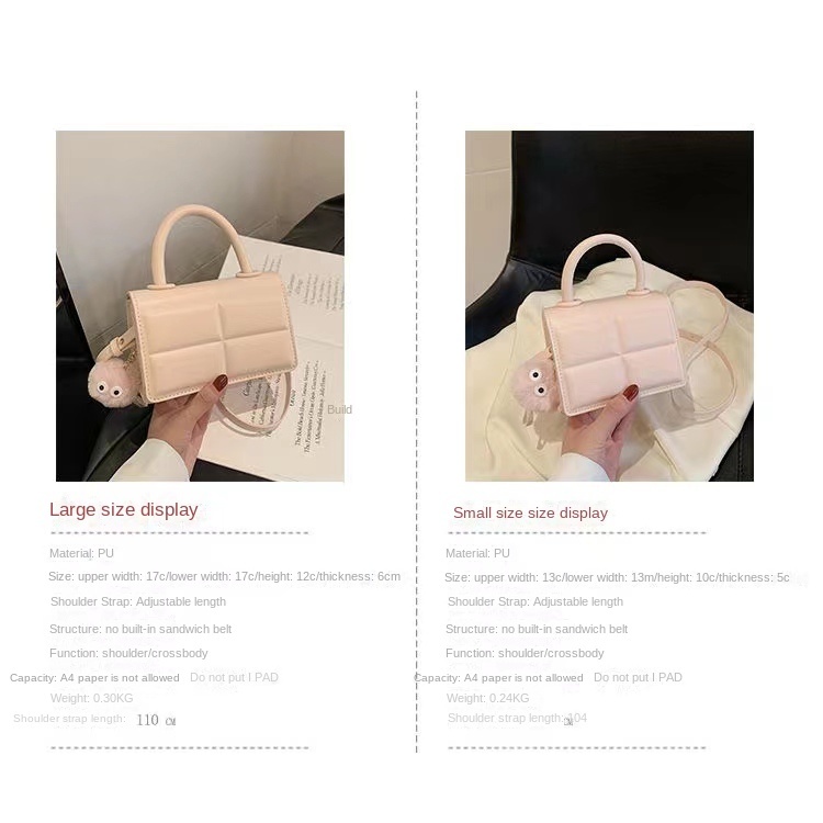 Túi Xách Đeo Chéo Một Bên Vai Kẻ Caro Thời Trang Mới Dễ Phối Đồ