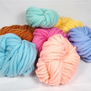➤Gmlknitting Len Chunky Sợi Len Siêu Mềm Xoay Móc DIY