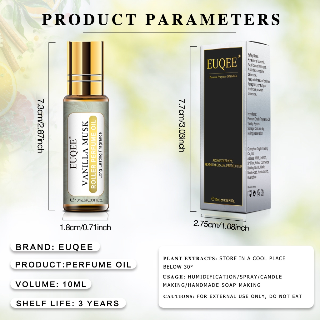 Chai Nước Hoa Vani Musk 10ML Hương Thơm Hổ Phách Dành Cho Nữ