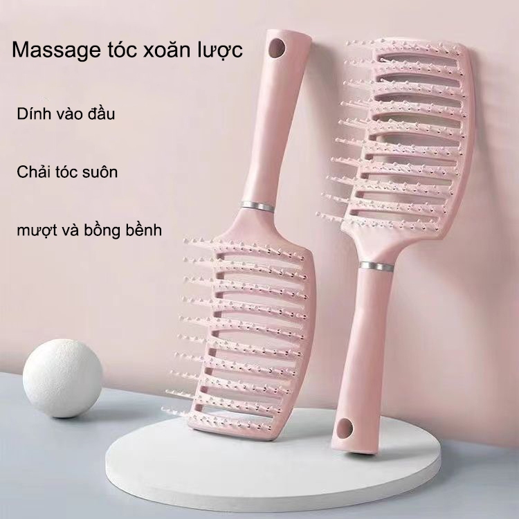 Lược Chải Tóc Mát Xa Da Đầu 1 Cái Sử Dụng Tại Nhà Lược Chải Tóc Đệm Khí Mát Xa Da Đầu Tạo Kiểu Tóc Xoăn Dài Đặc Biệt Cho Nữ HHMBB0036