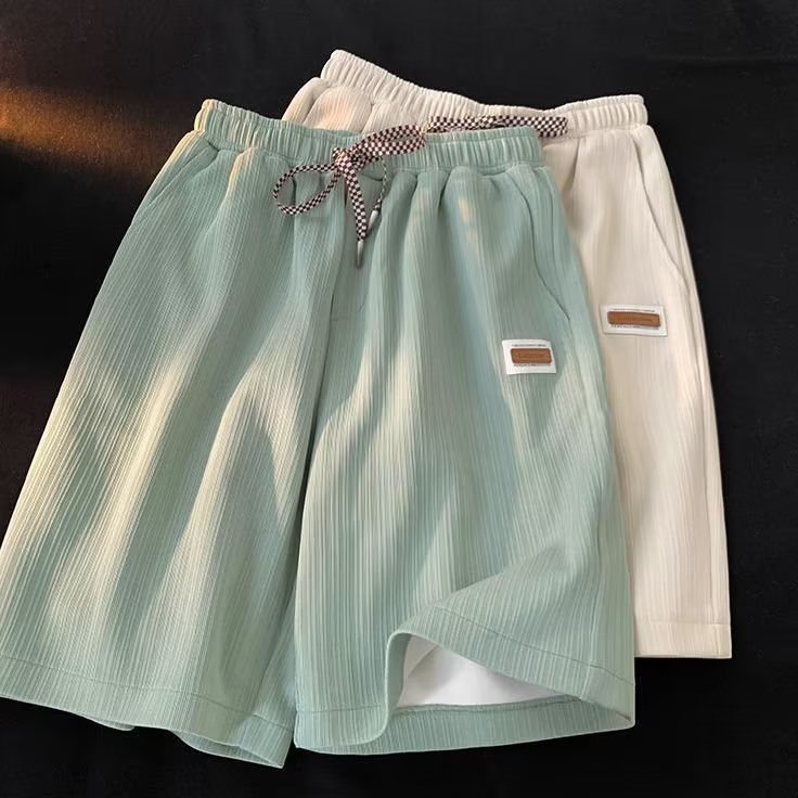 Quần Thể Thao Ống Rộng Màu Trơn Thời Trang Mùa Hè Cho Nam