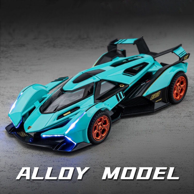 Mô Hình Xe Hơi Lamborghini v12 gt Có Đèn Và Âm Thanh Bằng Hợp Kim Tỉ Lệ 1: 32