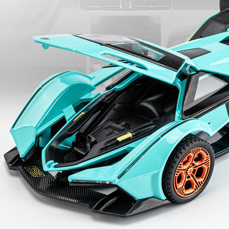 Mô Hình Xe Hơi Lamborghini v12 gt Có Đèn Và Âm Thanh Bằng Hợp Kim Tỉ Lệ 1: 32