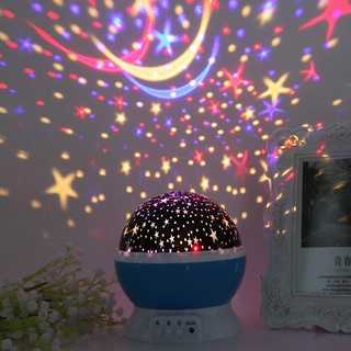 Kaimeidi Đèn led Chiếu Bầu Trời Sao Xoay Tự Động Nhiều Màu Sạc usb
