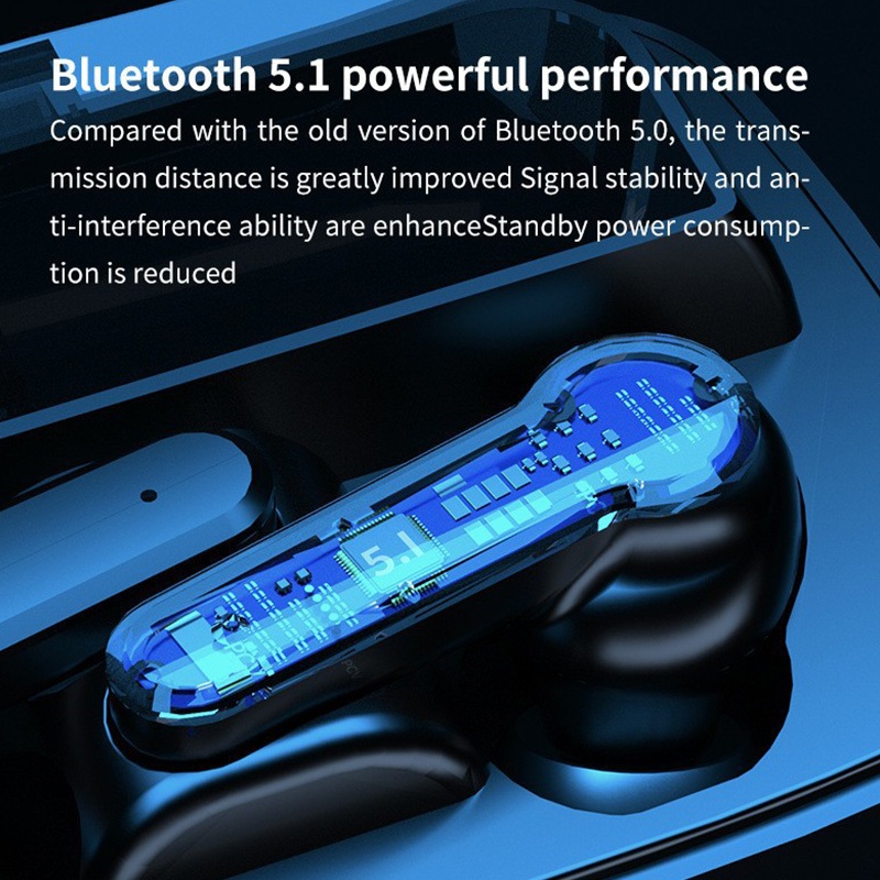 Tai Nghe bluetooth Không Dây m19 tws Âm Thanh hd 2000mah Có Đèn led Kỹ Thuật Số