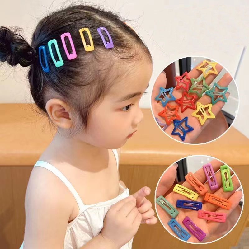 Set 10 Kẹp Tóc Cho Bé Kẹp Tóc Hình Ngôi Sao Năm Cánh Dễ Thương Cho Bé Gái