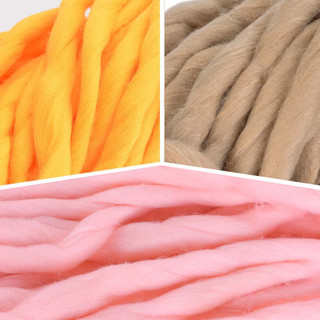 ➤Gmlknitting Len Chunky Sợi Len Siêu Mềm Xoay Móc DIY