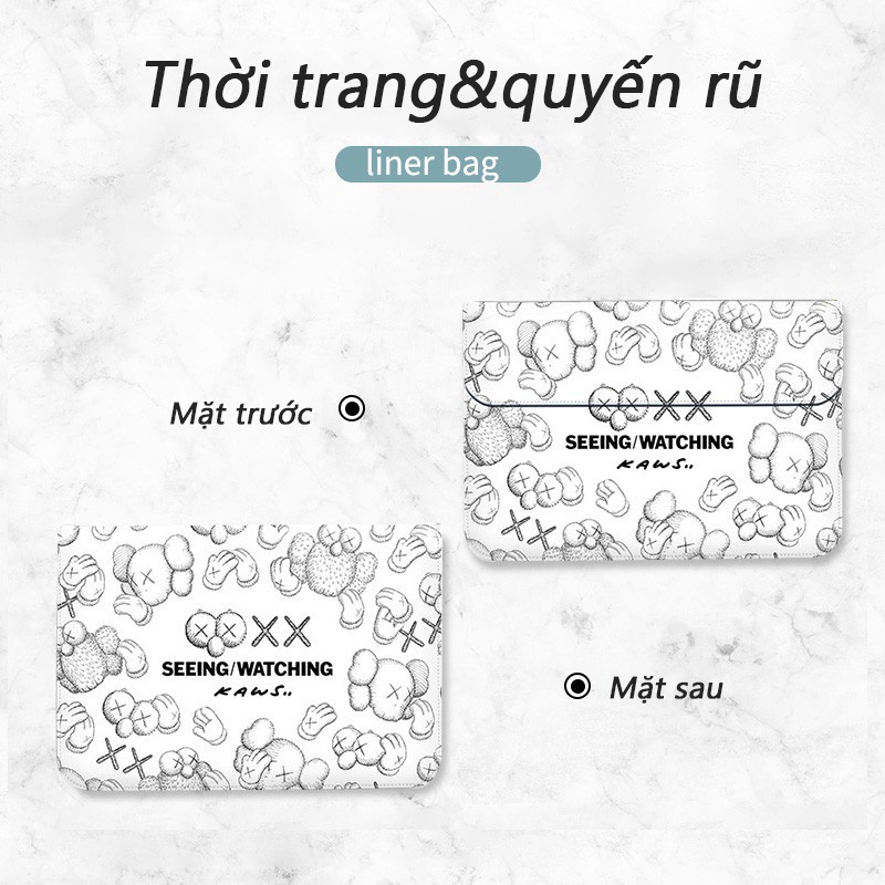 Ốp Lưng Da Pu Họa Tiết Hoạt Hình Cho Air 13 M1 Chip Pro 15 16 A2179 A2337 15.6 inch