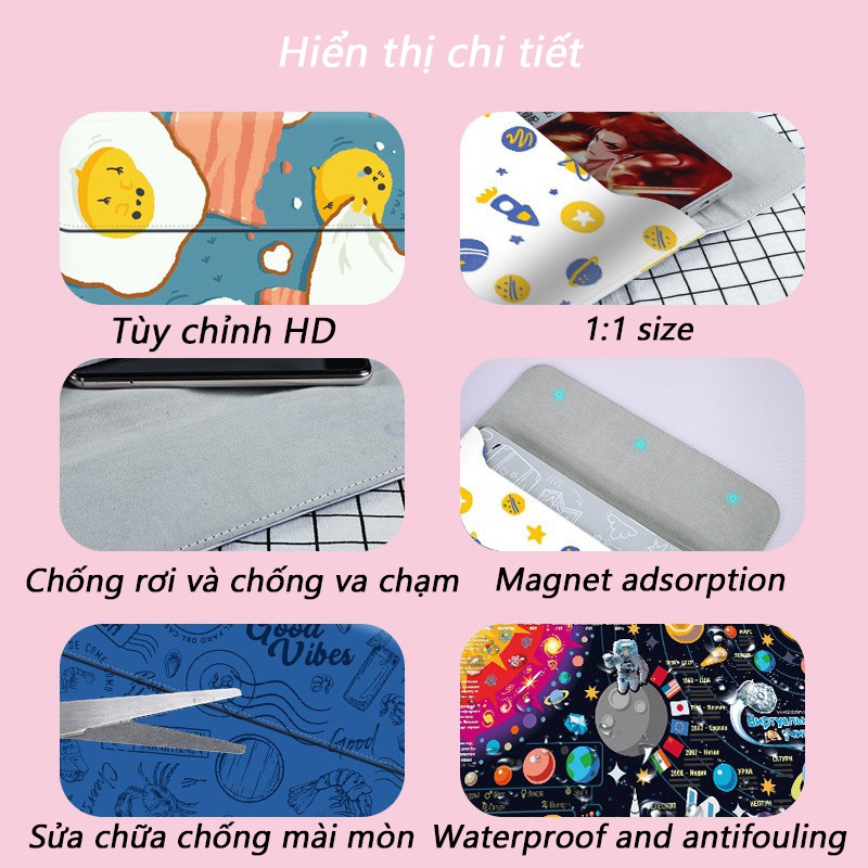 Ốp Lưng Da Pu Họa Tiết Hoạt Hình Cho Air 13 M1 Chip Pro 15 16 A2179 A2337 15.6 inch