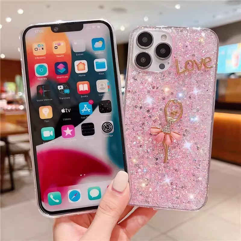 Ốp Điện Thoại Mềm Trang Trí Kim Tuyến Cho Samsung Galaxy S21 S20 S22 Note 10 20 Ultra Plus S20 S21