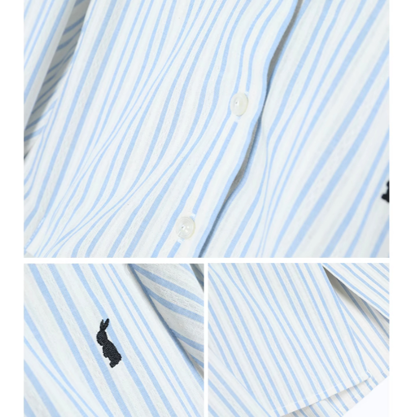 67194 Áo Sơ Mi Dài Tay Sọc Xanh Giản Dị