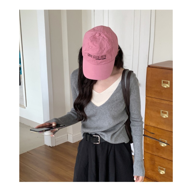 Áo Len Giả Hai Lớp Dáng Ôm Thời Trang Thu Đông Cho Nữ