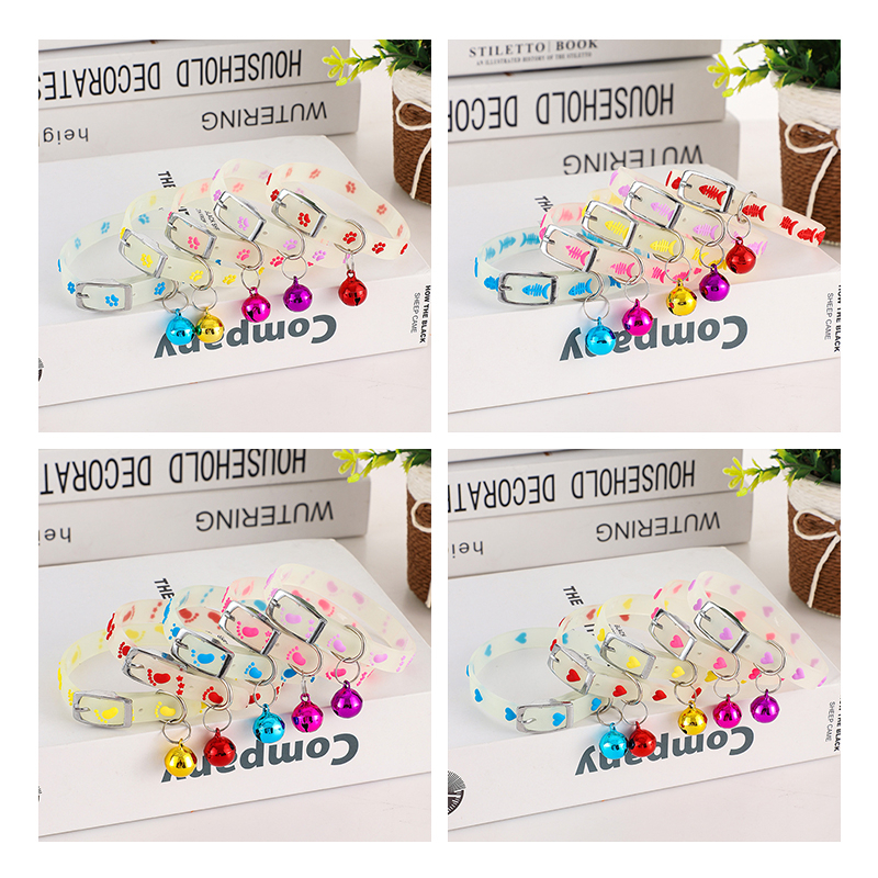 DORRIKEY Vòng Cổ silicone Huỳnh Quang Thú Cưng Hzmps0083