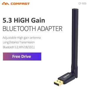 Comfast usb nhận tín hiệu bluetooth 5.3 màu đen cho máy tính / laptop cf-b35