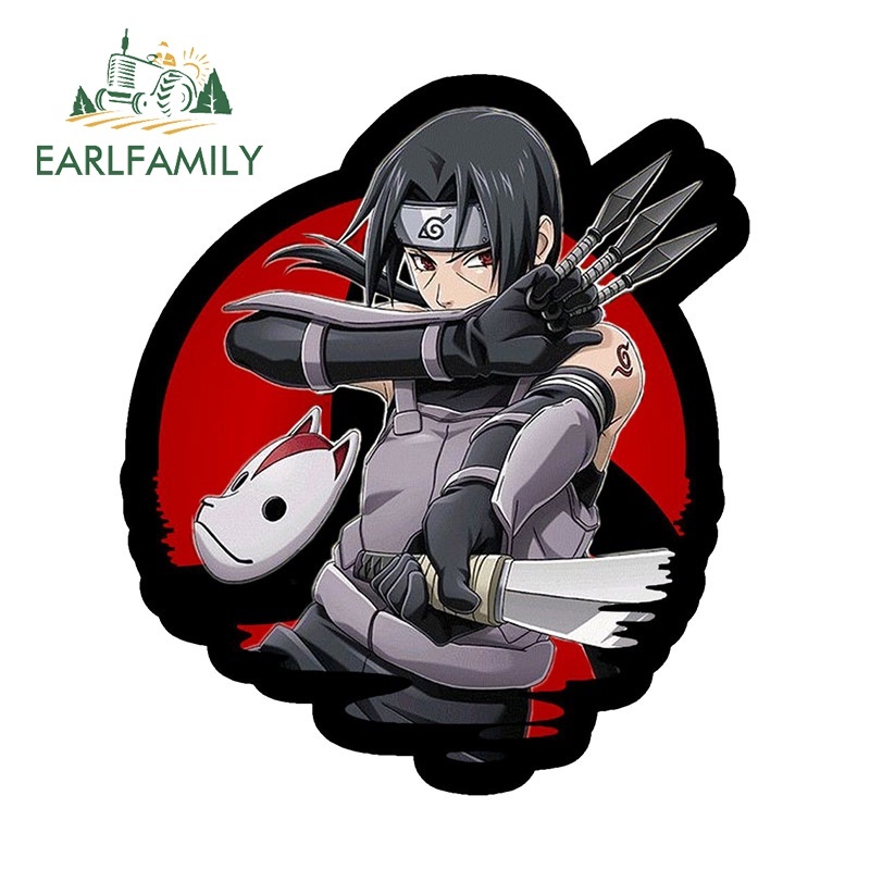 Sticker Dán Cửa Sổ Xe Hơi Chống Nước Chống Trầy Kích Thước 13Cmx7.1Cm In Hình anime naruto itachi