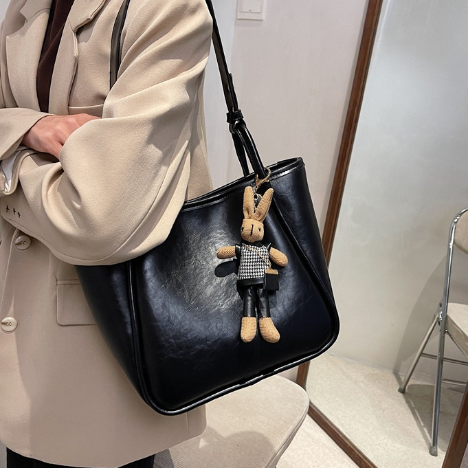 Túi Tote dung tích lớn đơn giản Túi đeo nách đeo vai đa năng thời trang