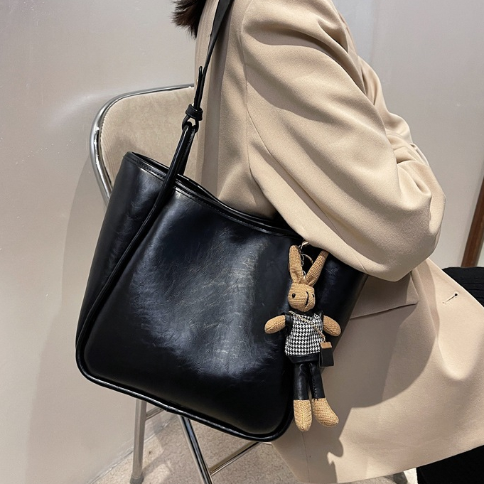 Túi Tote dung tích lớn đơn giản Túi đeo nách đeo vai đa năng thời trang