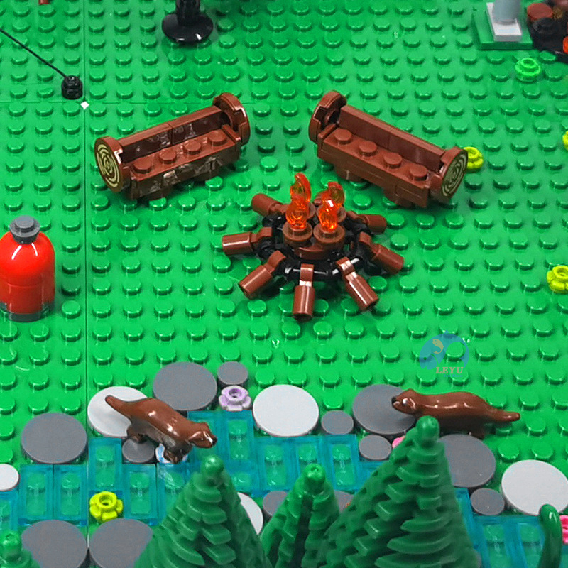 Đồ Chơi Khối Xây Dựng Lều Cắm Trại, Quà Giáng Sinh Cho Bé Trai Và Bé Gái