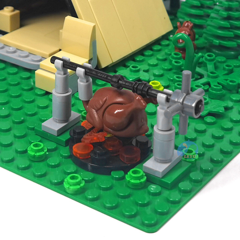 Đồ Chơi Khối Xây Dựng Lều Cắm Trại, Quà Giáng Sinh Cho Bé Trai Và Bé Gái