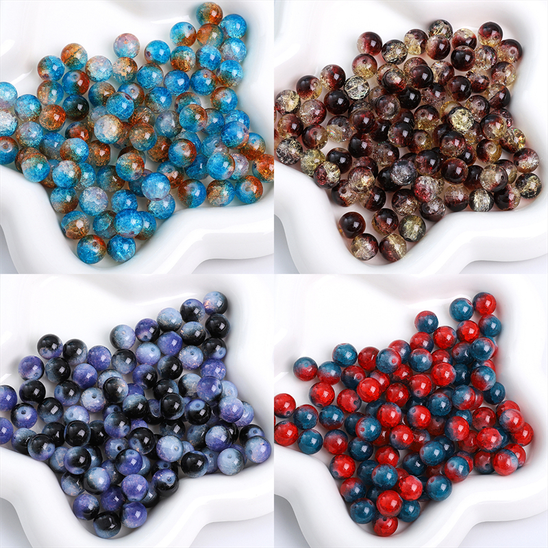 Set 20 Hạt Thủy Tinh 10mm Làm Trang Sức diy