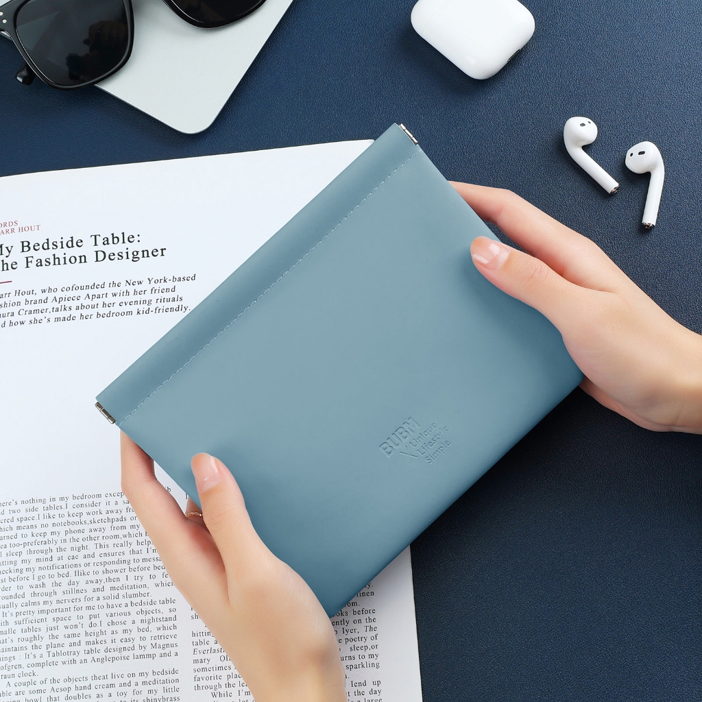 Bubblem Túi Đựng Tai Nghe / Dây Cáp Sạc usb mini Dễ Thương