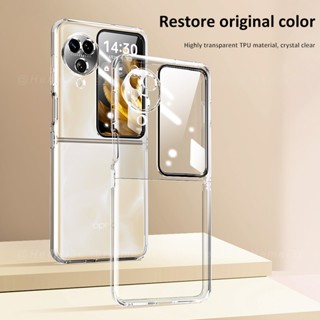 Ốp Điện Thoại tpu Dẻo Nắp Gập Trong Suốt Chống Rơi Cho oppo find n3 flip