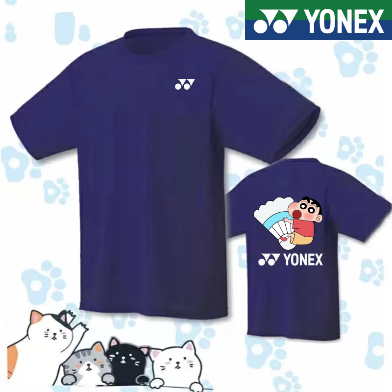 Áo Thun Chơi Cầu Lông yonex 2023 Chất Liệu Thoáng Khí Nhanh Khô Phong Cách Hàn Quốc Cho Nam Và Nữ