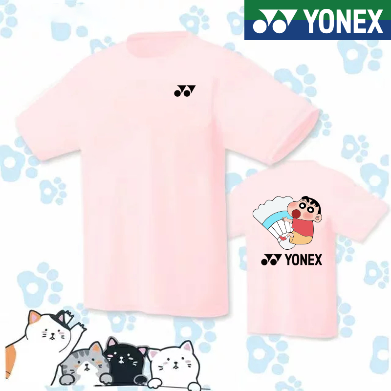 Áo Thun Chơi Cầu Lông yonex 2023 Chất Liệu Thoáng Khí Nhanh Khô Phong Cách Hàn Quốc Cho Nam Và Nữ