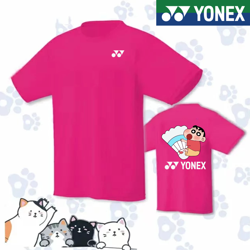 Áo Thun Chơi Cầu Lông yonex 2023 Chất Liệu Thoáng Khí Nhanh Khô Phong Cách Hàn Quốc Cho Nam Và Nữ