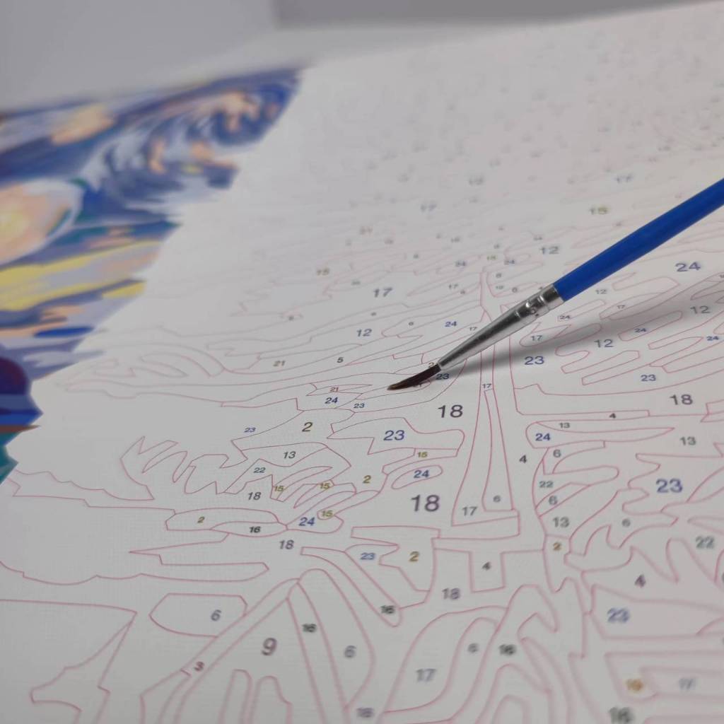 30×40cm  tranh tô màu theo số / Tranh mèo dễ thương/Tranh trẻ em / tranh số hoá / tranh sơn dầu / quà tặng trẻ em